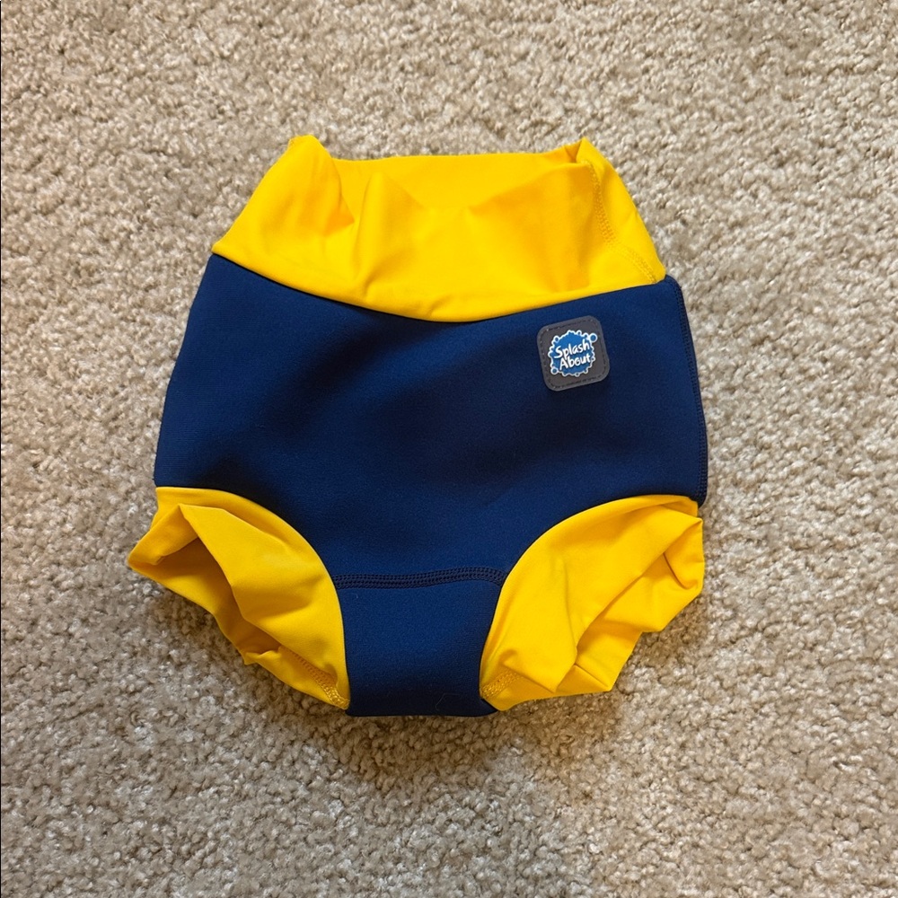 Splash About Yellow and Blue Diaper Cover